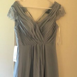 Dusty Blue Bridesmaid Dress from Azazie